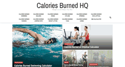 Desktop Screenshot of caloriesburnedhq.com