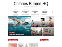 Tablet Screenshot of caloriesburnedhq.com